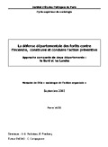 Couverture de La défense départementale des forêts contre l’incendie, construire et conduire l’action préventive